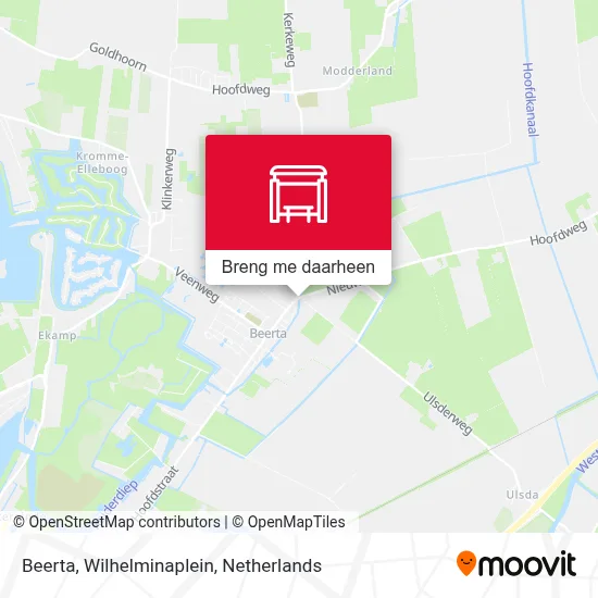 Beerta, Wilhelminaplein kaart