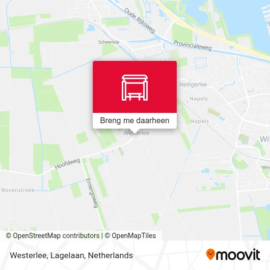 Westerlee, Lagelaan kaart