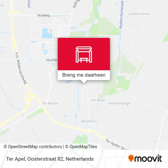Ter Apel, Oosterstraat 82 kaart