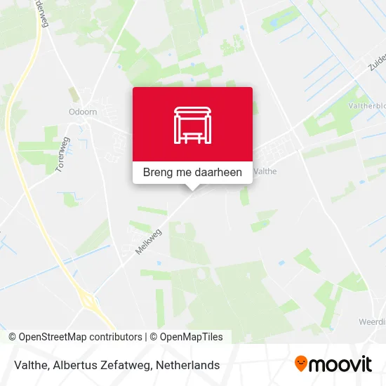 Valthe, Albertus Zefatweg kaart