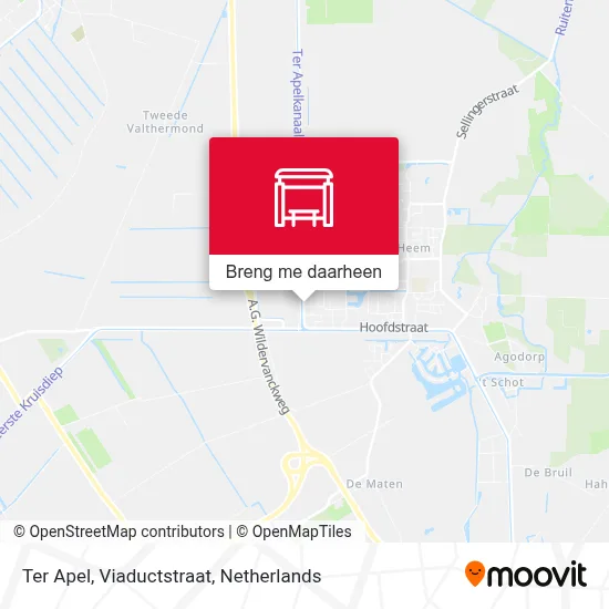 Ter Apel, Viaductstraat kaart