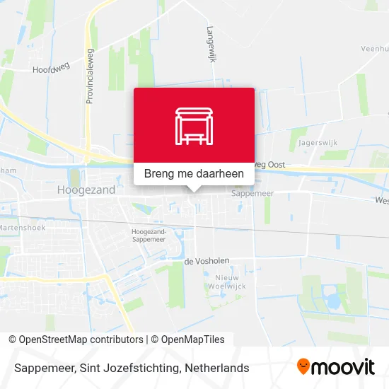 Sappemeer, Sint Jozefstichting kaart