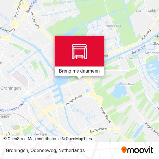 Groningen, Odenseweg kaart