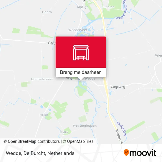 Wedde, De Burcht kaart