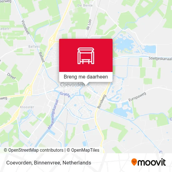 Coevorden, Binnenvree kaart