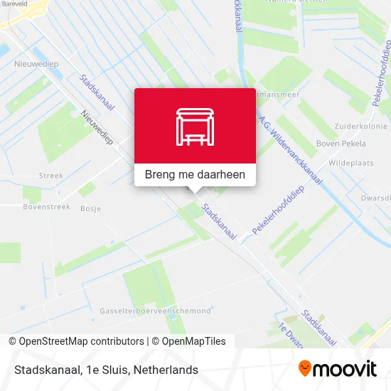 Stadskanaal, 1e Sluis kaart