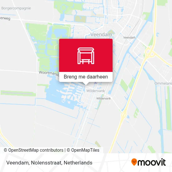 Veendam, Nolensstraat kaart