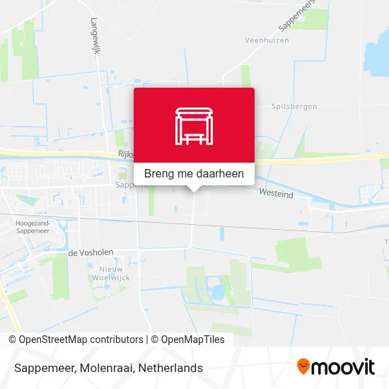 Sappemeer, Molenraai kaart