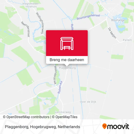 Plaggenborg, Hogebrugweg kaart