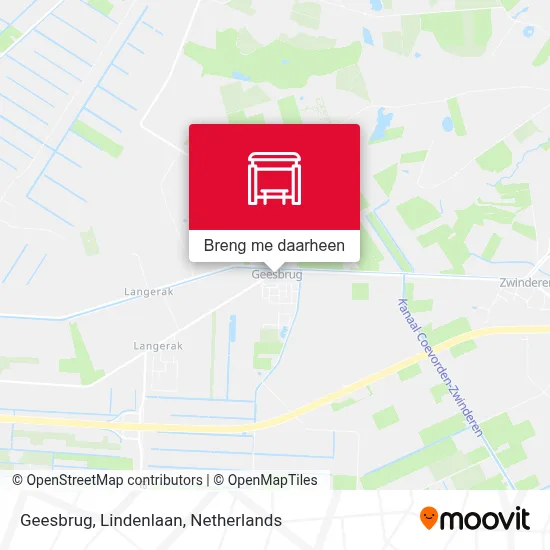 Geesbrug, Lindenlaan kaart