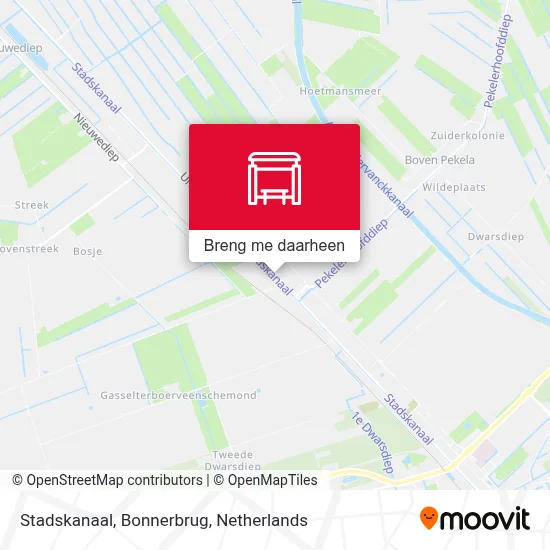 Stadskanaal, Bonnerbrug kaart