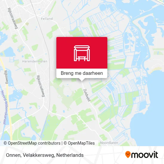 Onnen, Velakkersweg kaart