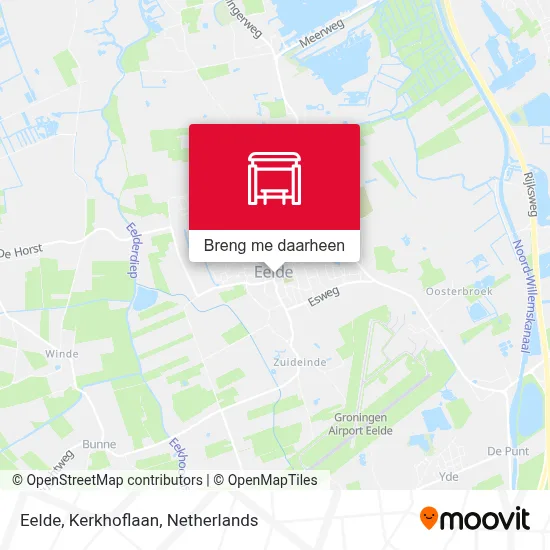 Eelde, Kerkhoflaan kaart