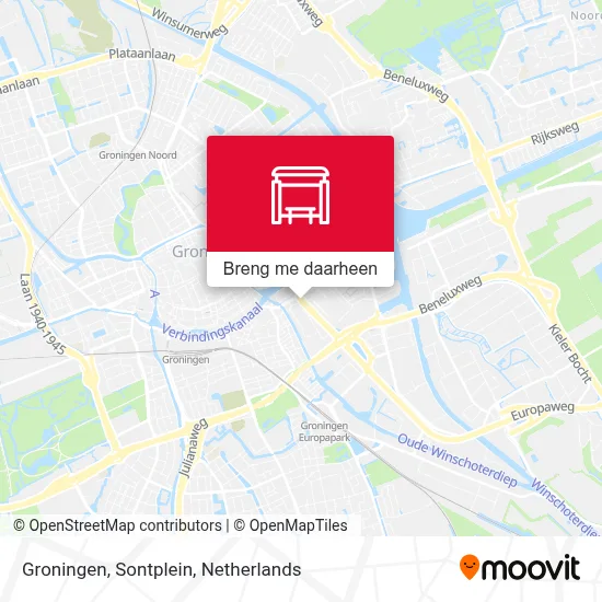 Groningen, Sontplein kaart