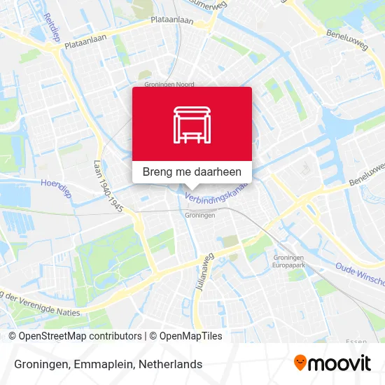 Groningen, Emmaplein kaart