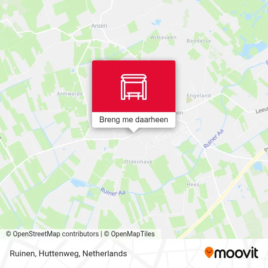 Ruinen, Huttenweg kaart