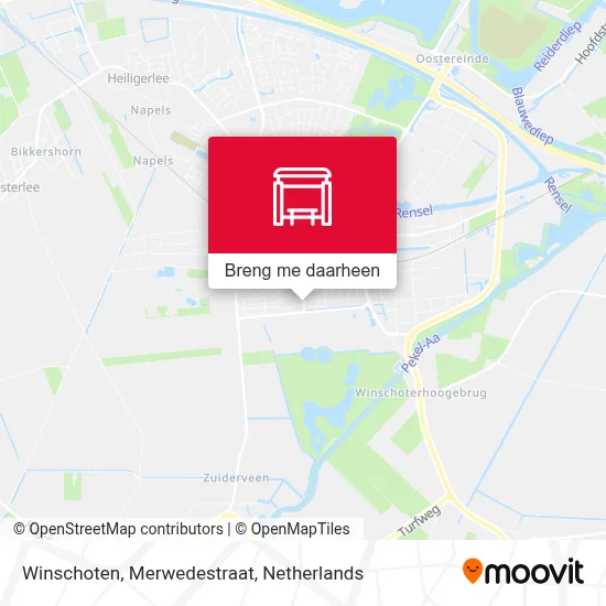 Winschoten, Merwedestraat kaart