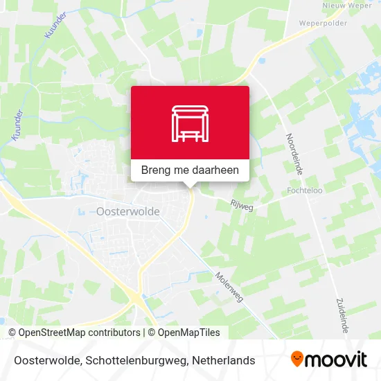 Oosterwolde, Schottelenburgweg kaart