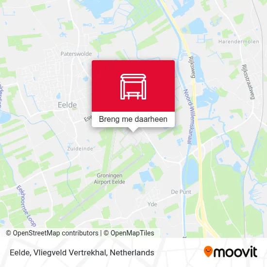 Eelde, Vliegveld Vertrekhal kaart