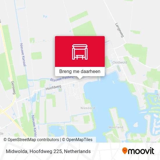 Midwolda, Hoofdweg 225 kaart
