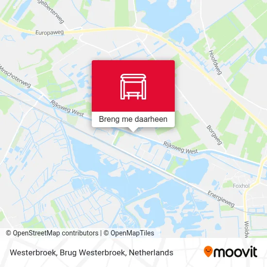 Westerbroek, Brug Westerbroek kaart