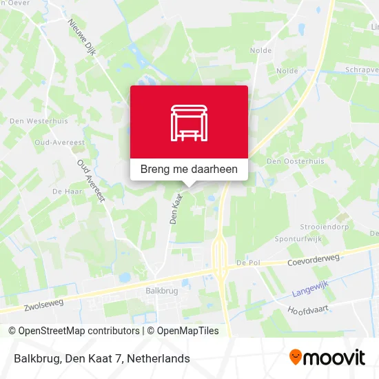 Balkbrug, Den Kaat 7 kaart
