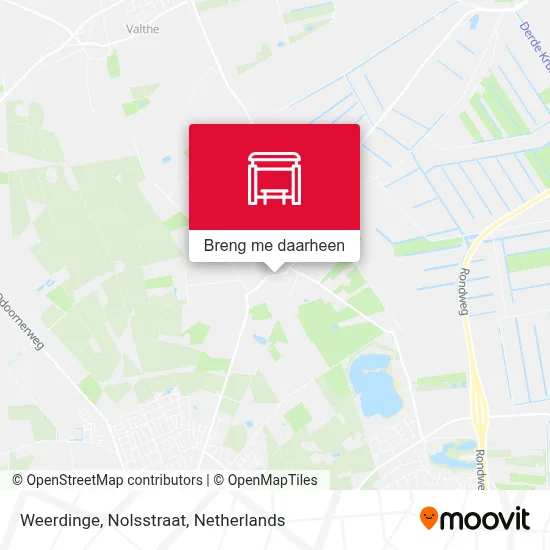 Weerdinge, Nolsstraat kaart