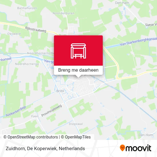 Zuidhorn, De Koperwiek kaart