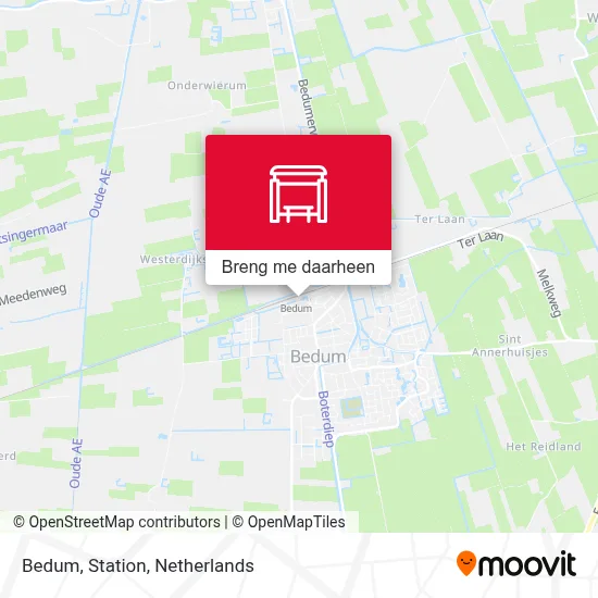 Bedum, Station kaart