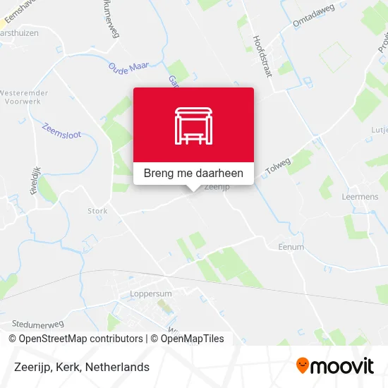 Zeerijp, Kerk kaart
