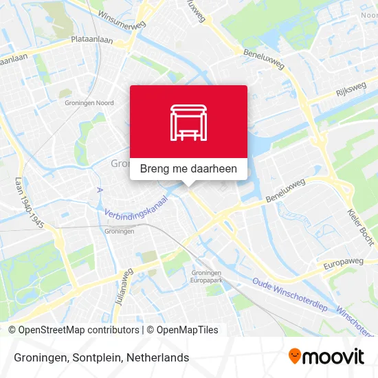 Groningen, Sontplein kaart