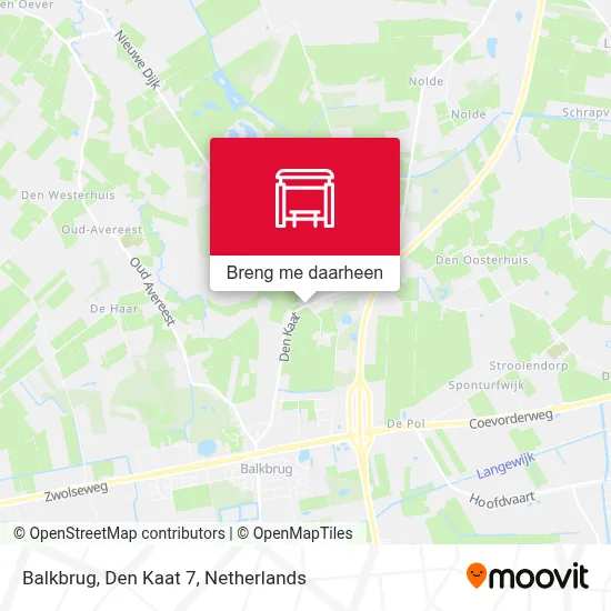 Balkbrug, Den Kaat 7 kaart
