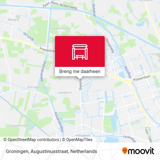 Groningen, Augustinusstraat kaart