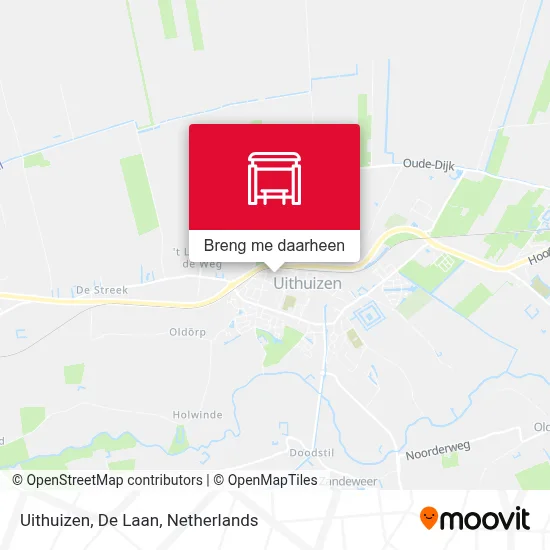 Uithuizen, De Laan kaart