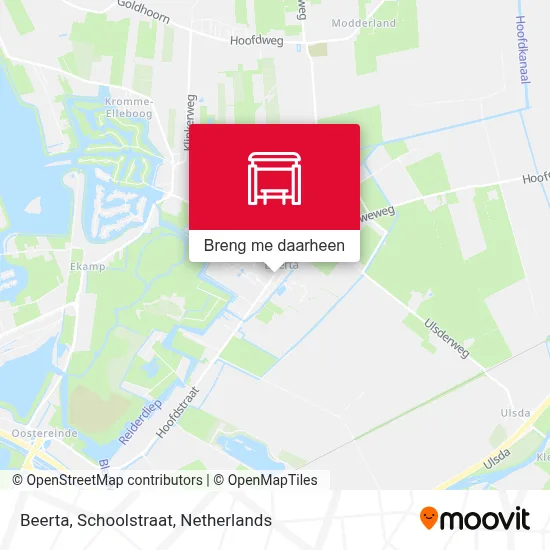 Beerta, Schoolstraat kaart