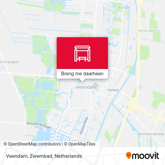 Veendam, Zwembad kaart