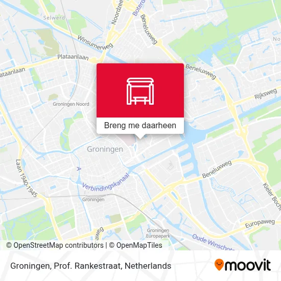Groningen, Prof. Rankestraat kaart
