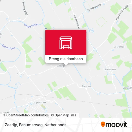 Zeerijp, Eenumerweg kaart