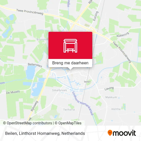 Beilen, Linthorst Homanweg kaart