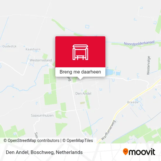 Den Andel, Boschweg kaart