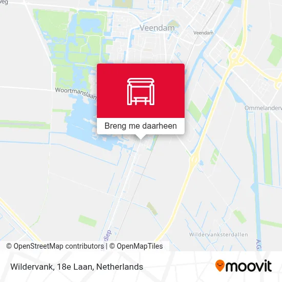 Wildervank, 18e Laan kaart