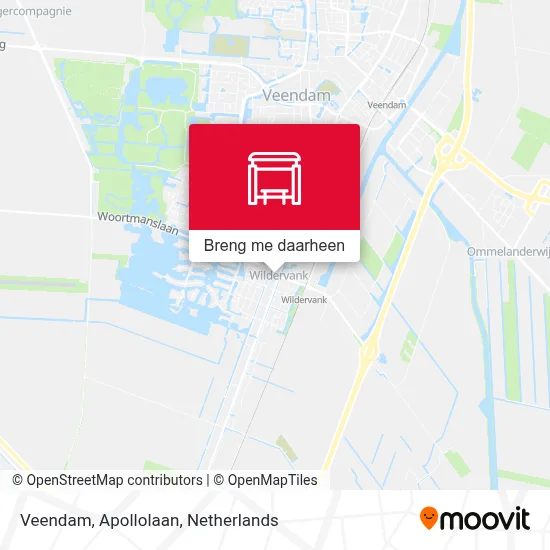 Veendam, Apollolaan kaart