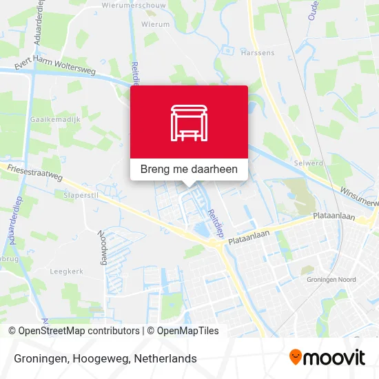 Groningen, Hoogeweg kaart
