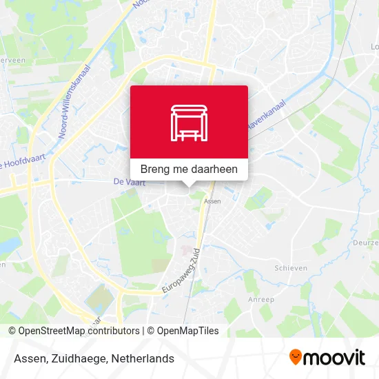 Assen, Zuidhaege kaart