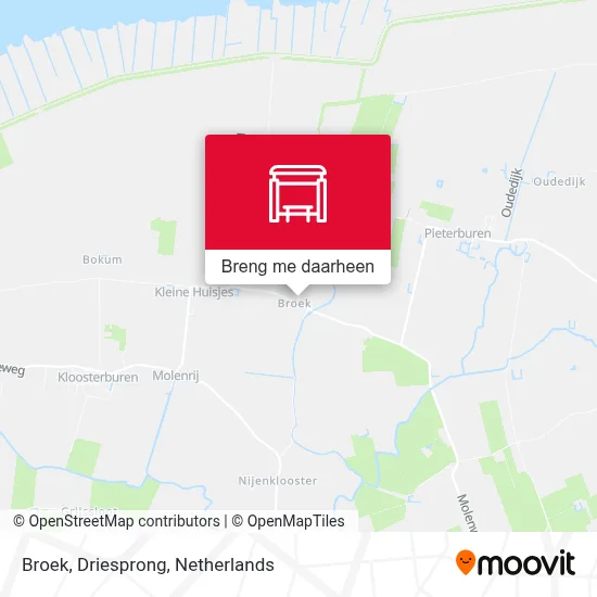 Broek, Driesprong kaart