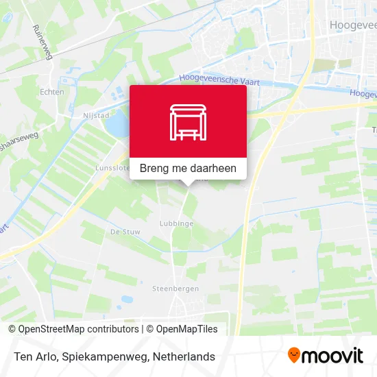 Ten Arlo, Spiekampenweg kaart