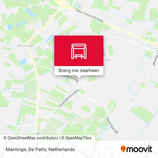 Mantinge, De Palts kaart