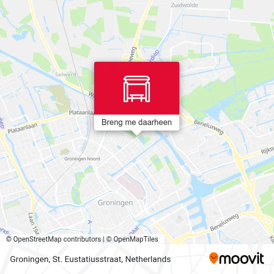 Groningen, St. Eustatiusstraat kaart