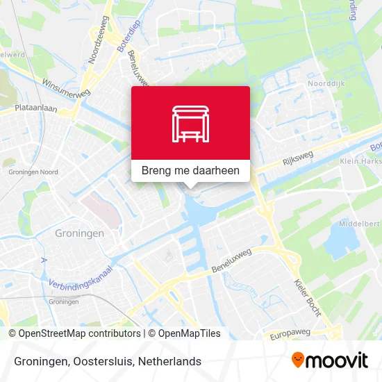 Groningen, Oostersluis kaart