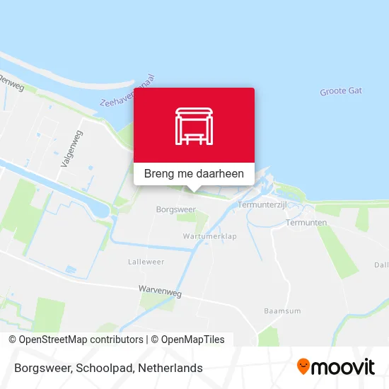 Borgsweer, Schoolpad kaart